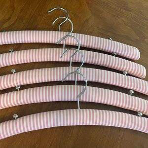 PINK Victoria's Secret Striped Padded Hangers